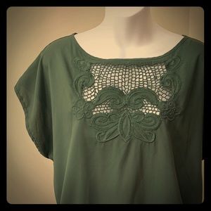 Olive green blouse
